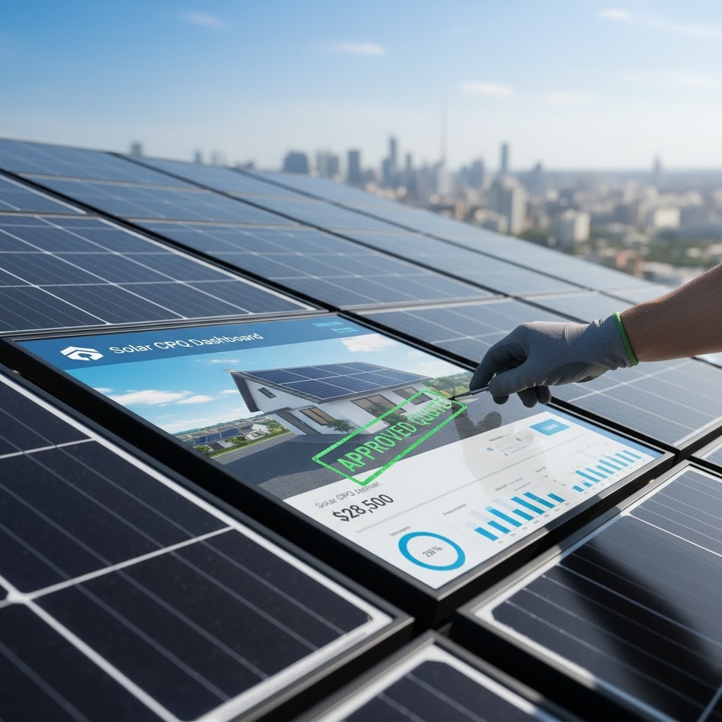 Solar panel installation - Professional solar CPQ software
